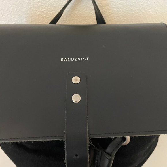 Sandqvist canvas & leather back pack main image 6